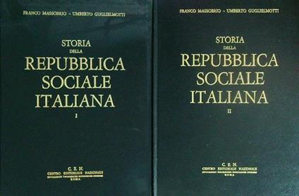 Storia della Repubblica sociale italiana 2 vv - Franco Massobrio - copertina