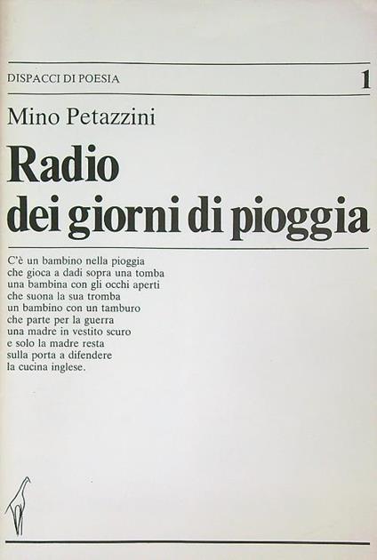 Radio dei giorni di pioggia - Mino Petazzini - copertina