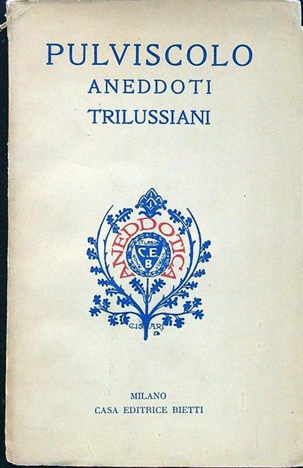 Pulviscolo aneddoti trilussiani - copertina
