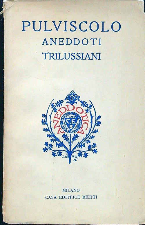 Pulviscolo aneddoti trilussiani - copertina