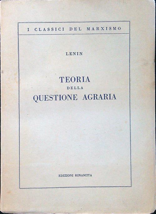 Teoria della questione agraria