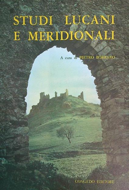 Studi lucani e meridionali - Pietro Borraro - copertina