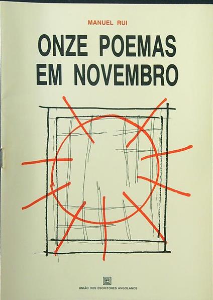Onze poemas em novembro - Manuel Rui - copertina