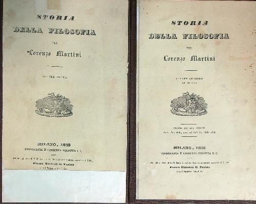 Storia della filosofia. 2vv