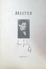 Mester  Volume XV No 1
