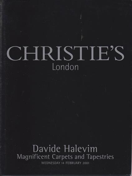 Davide Halevim. Magnificent carpets and tapestries. auction 14 February 2001 - Christiès London - copertina