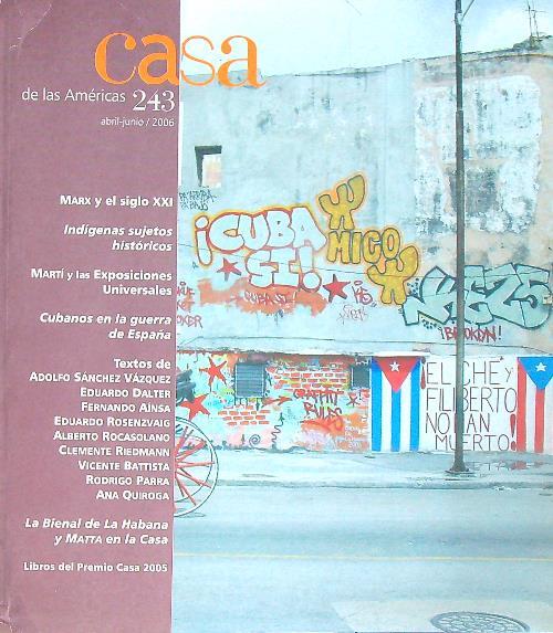 Casa de las Americas 243/ 2006 - copertina