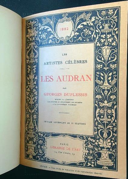 Les Audran - Georges Duplessis - copertina