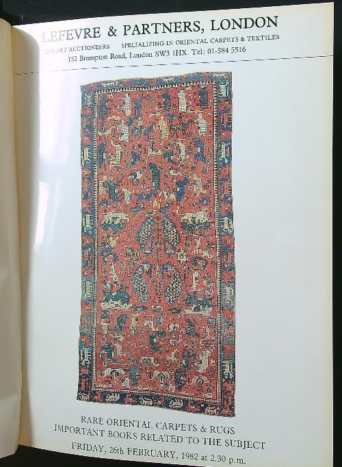 Rare Oriental Carpets and Rugs 1982 - copertina