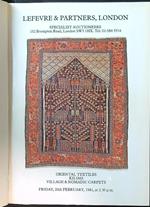Oriental Textiles, Kilims, Village and Nomadic Carpets 1981