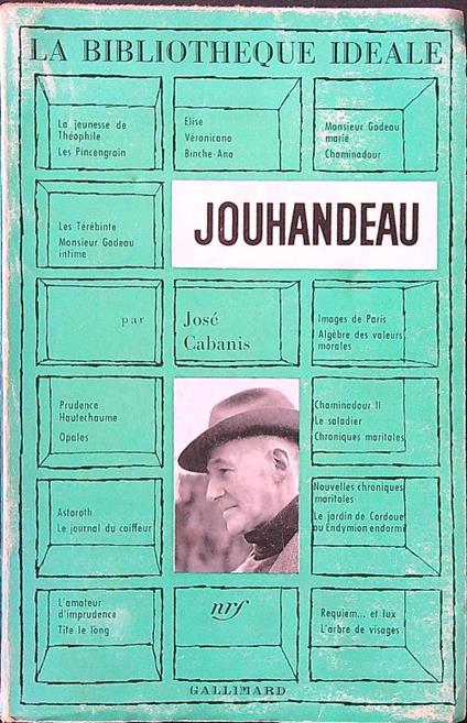 Jouhandeau - Josè Cabanis - copertina