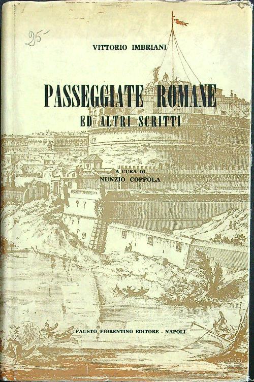 Passeggiate romane - Vittorio Imbriani - copertina