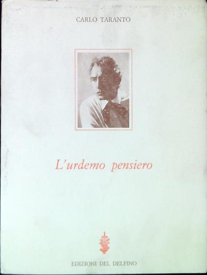 L' urdemo pensiero - Carlo Taranto - copertina