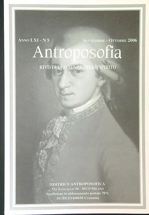 Antroposofia n 5 / Settembre - Ottobre 2006 - copertina