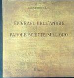 Epigraf dell'amore Parole scritte sull'oro