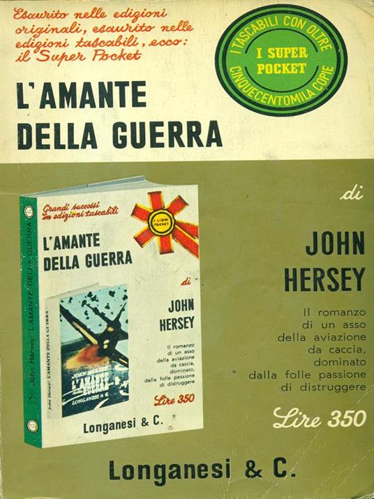 L' amante della guerra - John Hersey - copertina
