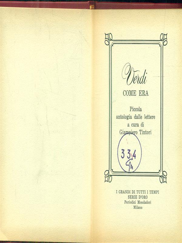 Verdi come era