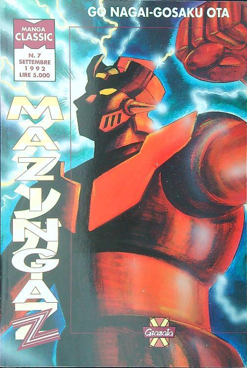 Mazinga Z n. 7/settembre 1992 - Nagai - copertina