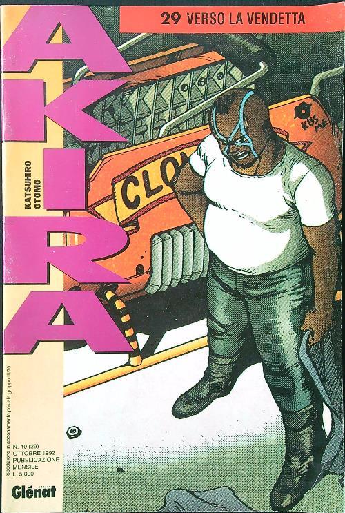 Akira n. 10 (29)/ottobre 1992 - Katsuhiro Otomo - copertina