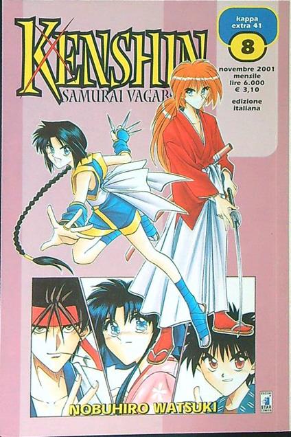 Kenshin Samurai vagabondo 8 - Nobuhiro Watsuki - copertina