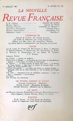 La nouvelle revue francaise 103/1961