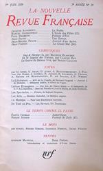 La nouvelle revue Francaise 78/ Juin 1959