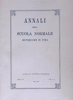 Annali della Scuola Normale Superiore di Pisa Serie III Vol X, 3 - 1980