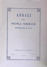 Annali della Scuola Normale Superiore di Pisa Serie III Vol VI, 1 - 1974