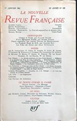 La nouvelle revue francais 109/janvier 1962