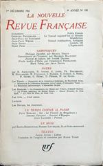La nouvelle revue francaise 108/decembre 1961