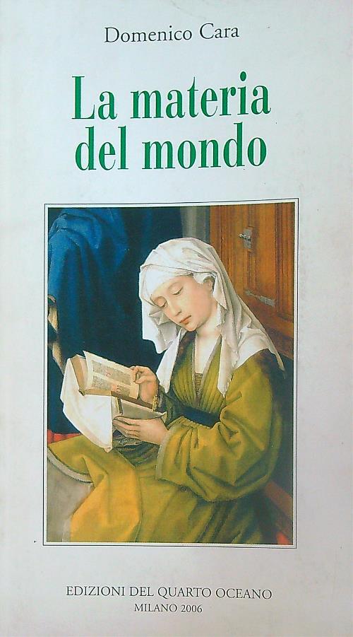 La materia del mondo - Domenico Cara - copertina