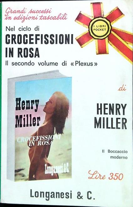 Nel ciclo di crocefissioni in rosa - Henry Miller - copertina