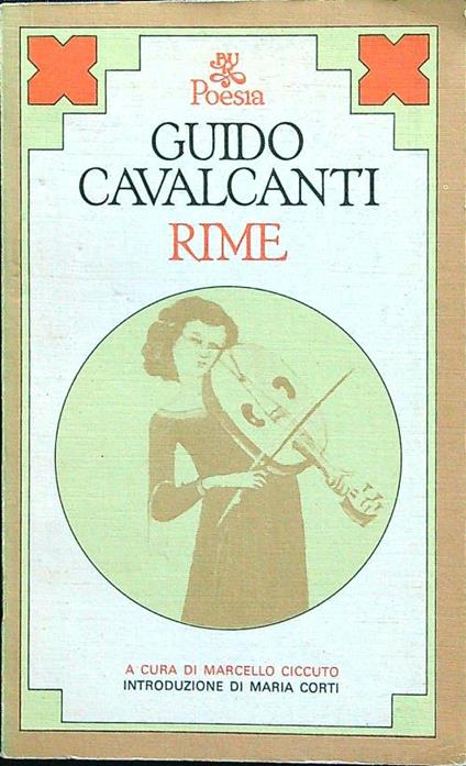 Rime - Guido Cavalcanti - copertina