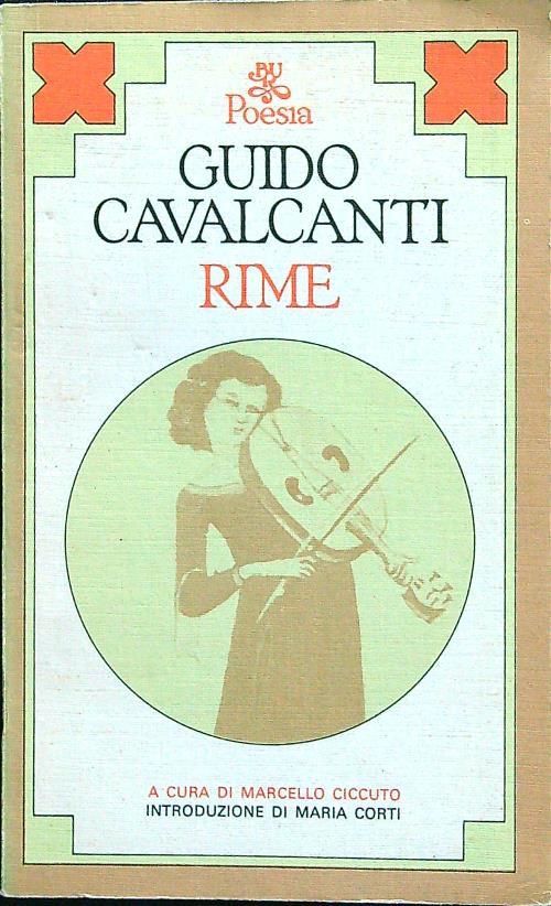 Rime - Guido Cavalcanti - copertina