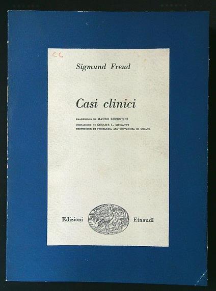 Casi clinici - Sigmund Freud - copertina