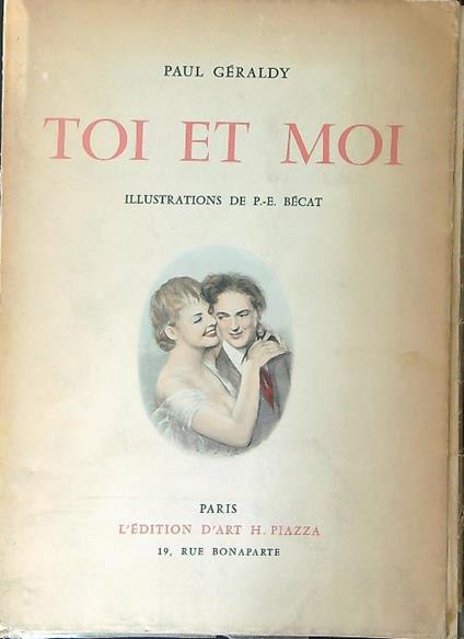 Toi et moi - Paul Geraldy - copertina