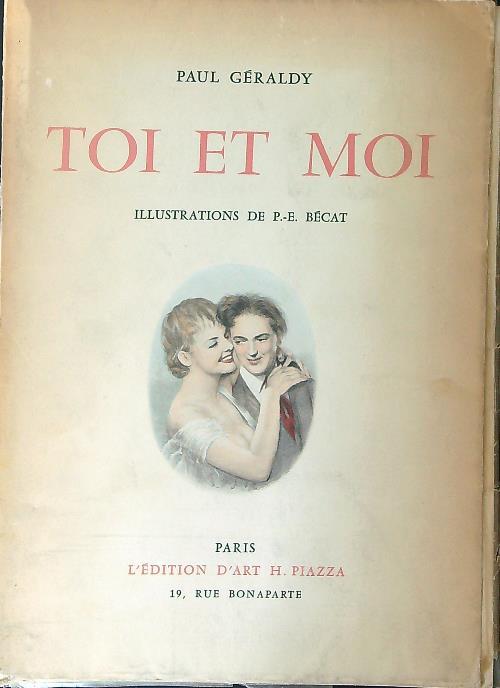 Toi et moi - Paul Geraldy - copertina