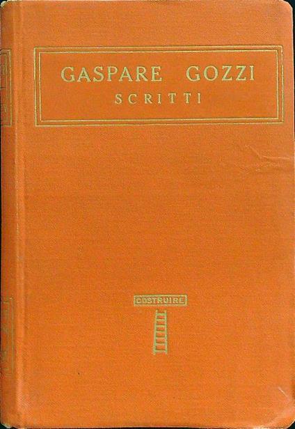 Scritti - Gaspare Gozzi - copertina