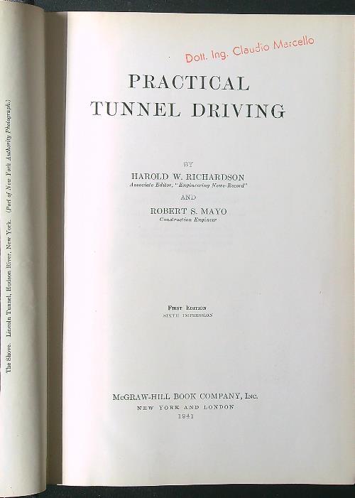 Practical tunnel driving - Richardson - copertina
