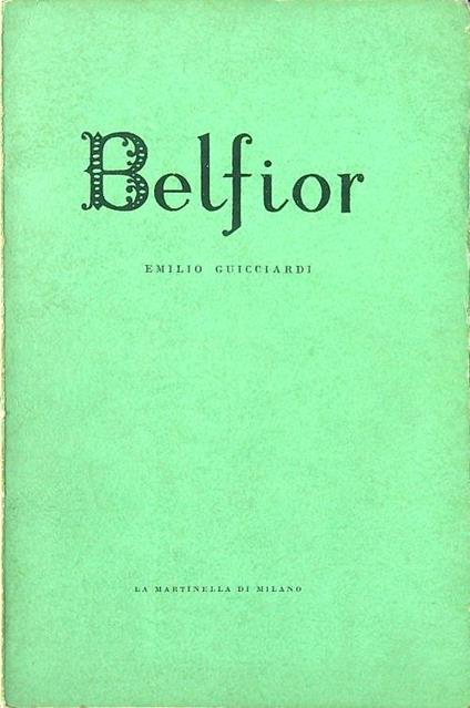 Belfior - Emilio Guicciardi - copertina