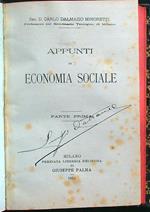 Appunti di economia sociale parte prima