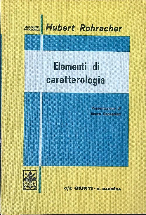 Elementi di caratterologia