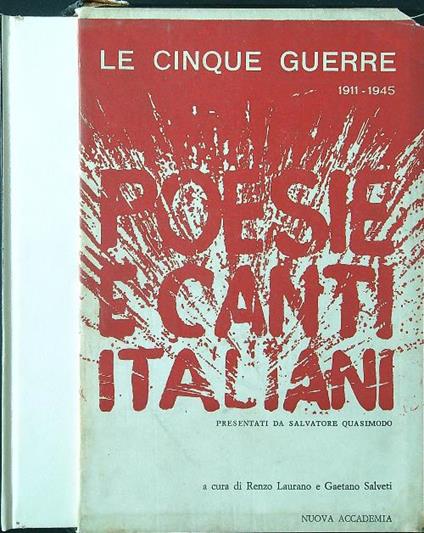 Le cinque guerre. Poesie e canti italiani - Laurano - copertina