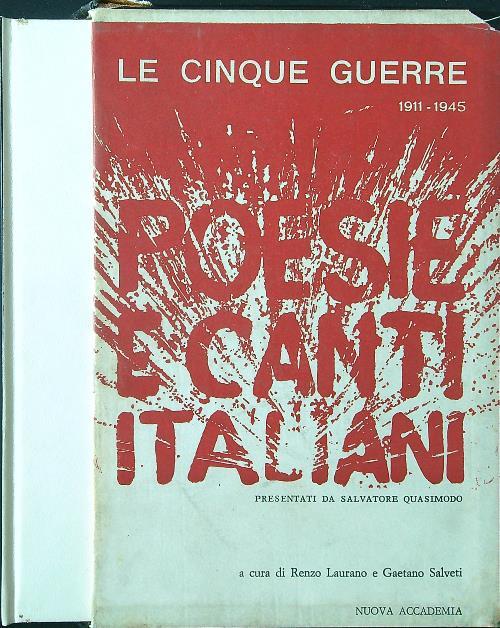 Le cinque guerre. Poesie e canti italiani