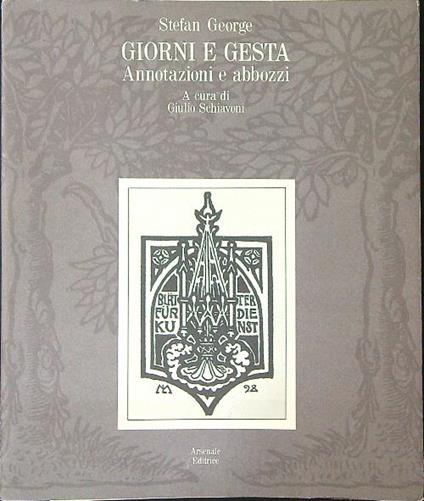 Giorni e gesta - Stefan George - copertina