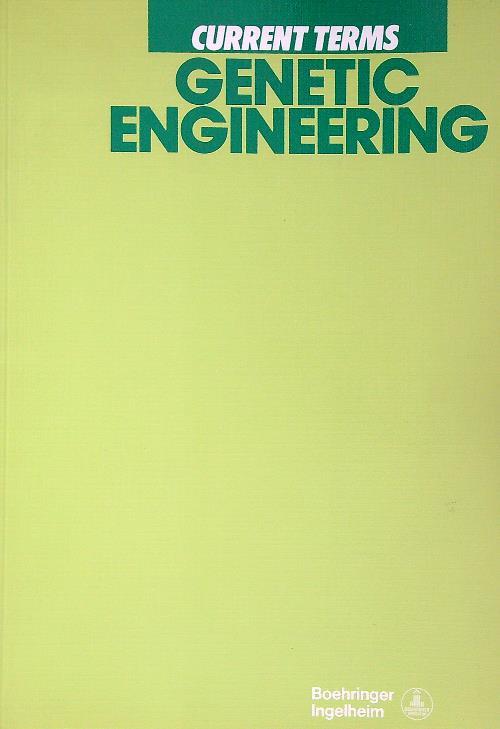 Current terms genetic engineering