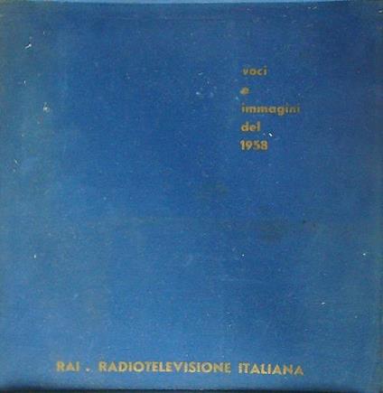 Voci e Immagini del 1958 - copertina