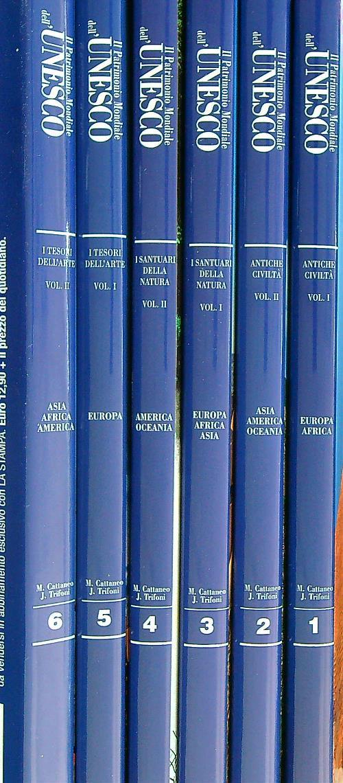 Il Patrimonio Mondiale dell'Unesco. 6vv