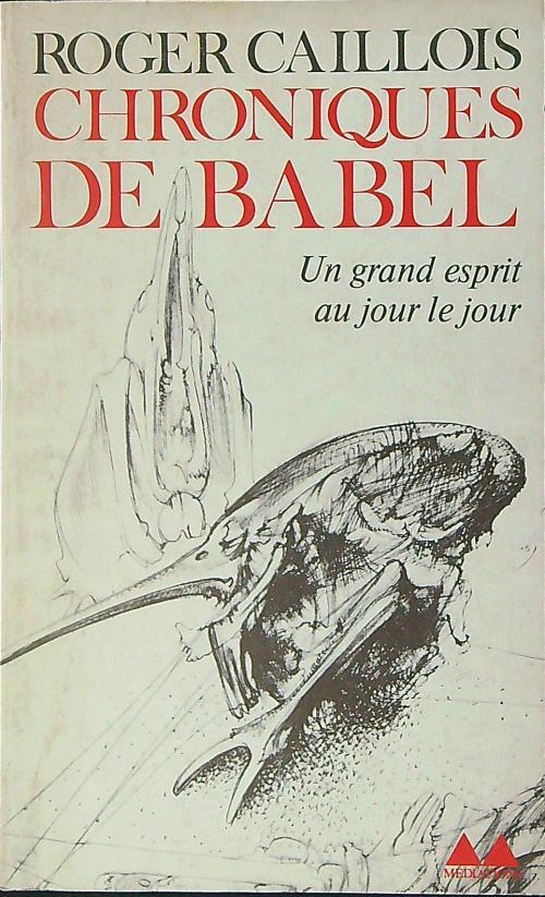 Chroniques de Babel - Roger Caillois - copertina