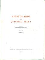 Epistolario di Quintino Sella. Vol. III 1870-1871